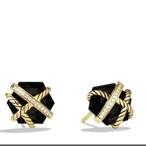 David Yurman Hex Button Earrings